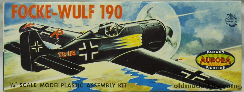 Aurora 1/48 Focke-Wulf Fw-190, 30-69 plastic model kit